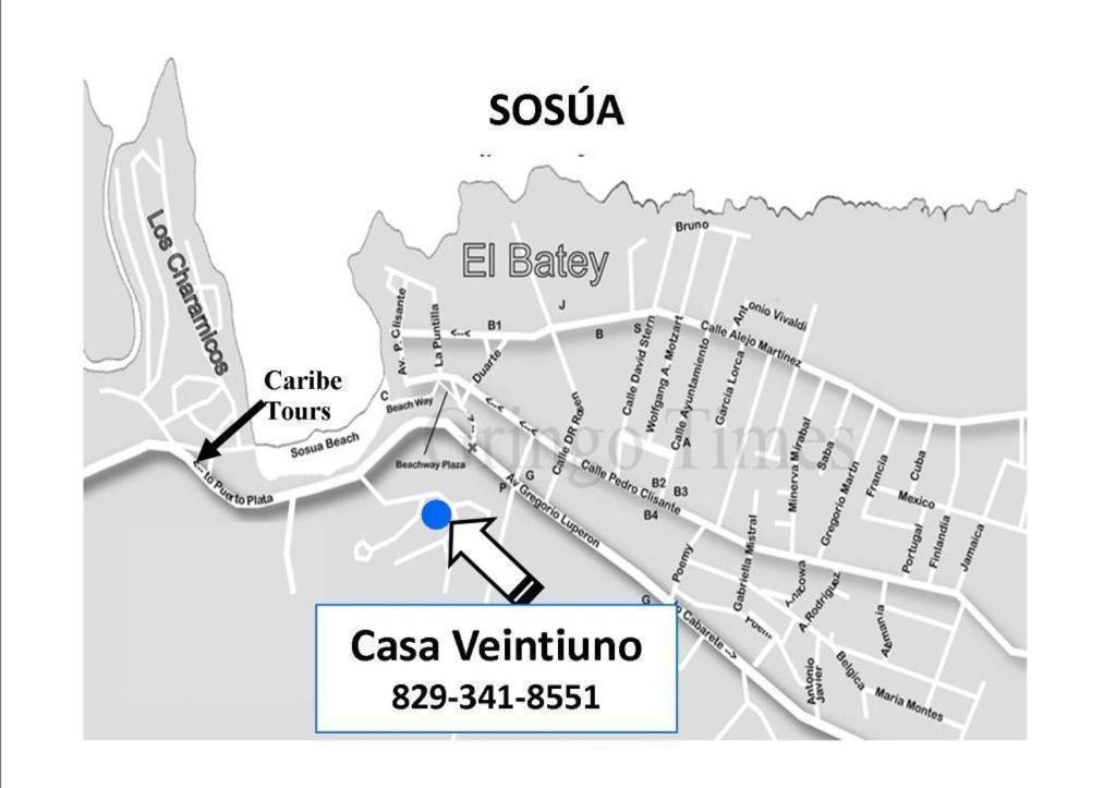 Casa Veintiuno Ξενοδοχείο Sosúa Εξωτερικό φωτογραφία